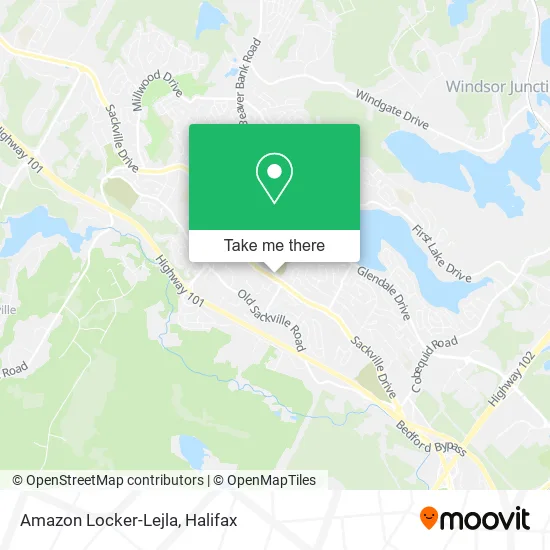 Amazon Locker-Lejla map