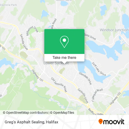Greg's Asphalt Sealing map