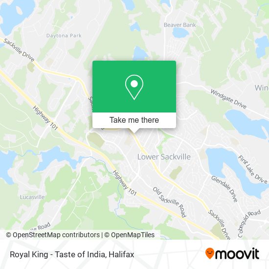 Royal King - Taste of India map