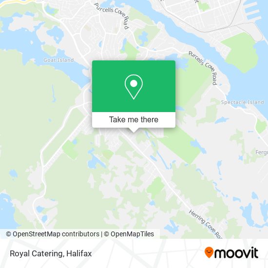 Royal Catering map