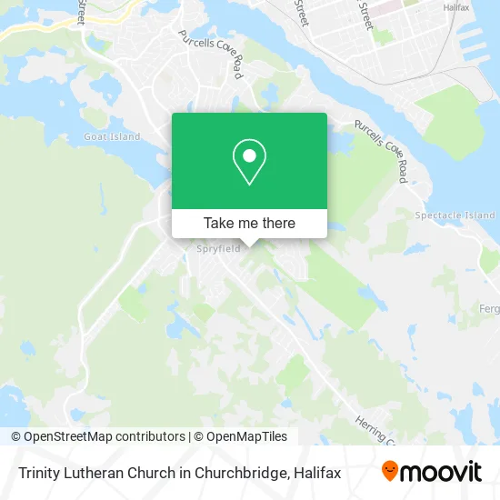 Trinity Lutheran Church in Churchbridge map