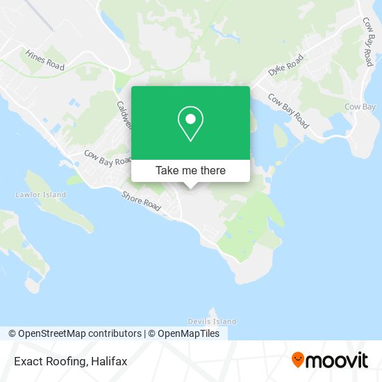 Exact Roofing map