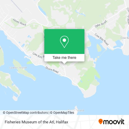 Fisheries Museum of the Atl map