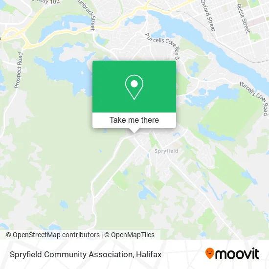Spryfield Community Association map