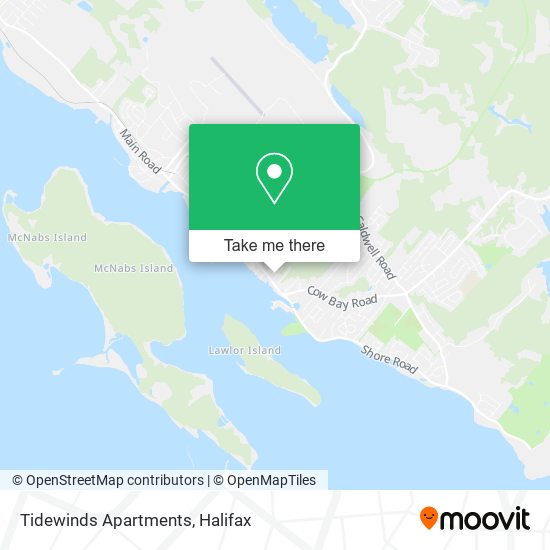 Tidewinds Apartments map