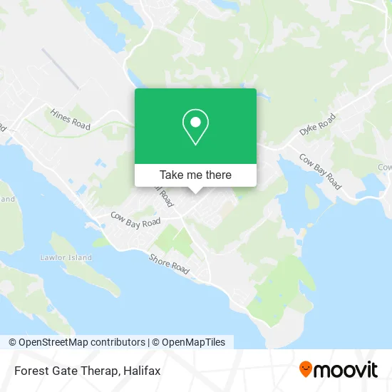 Forest Gate Therap map