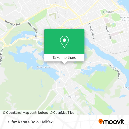 Halifax Karate Dojo map