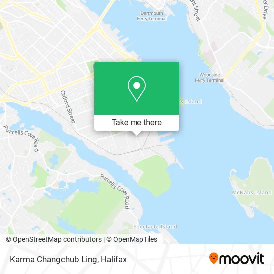 Karma Changchub Ling map