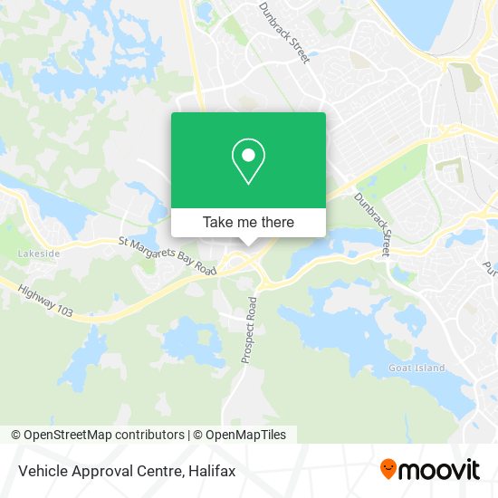 Vehicle Approval Centre map