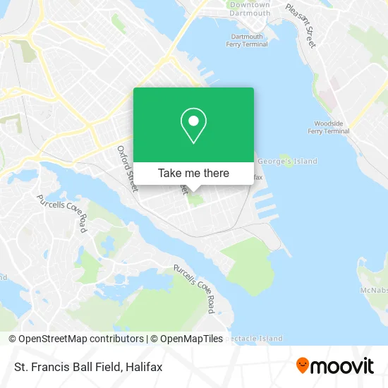 St. Francis Ball Field map