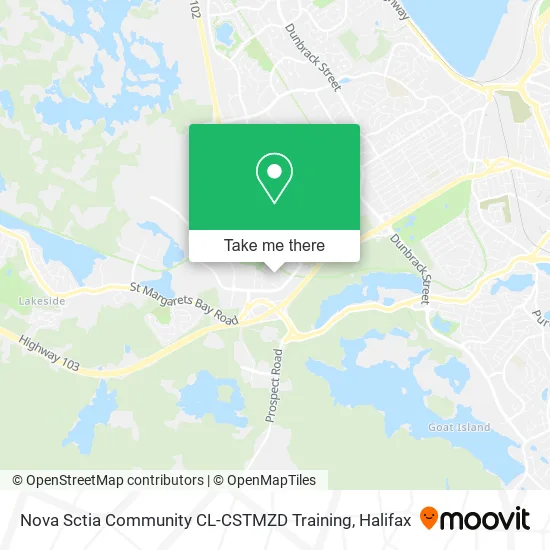 Nova Sctia Community CL-CSTMZD Training map