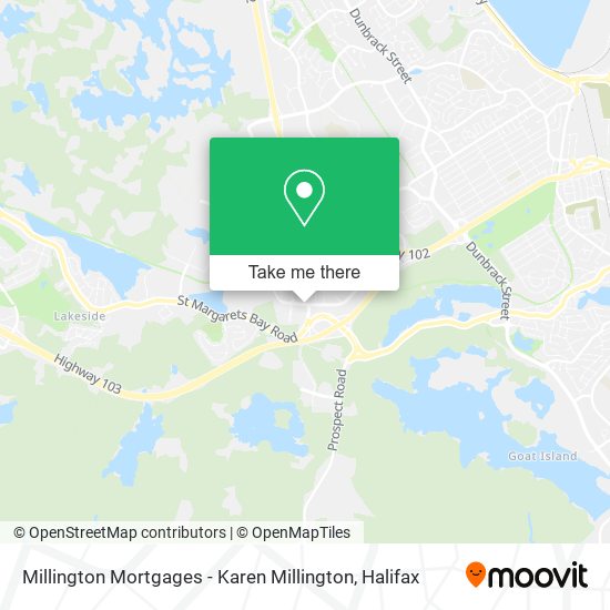 Millington Mortgages - Karen Millington map