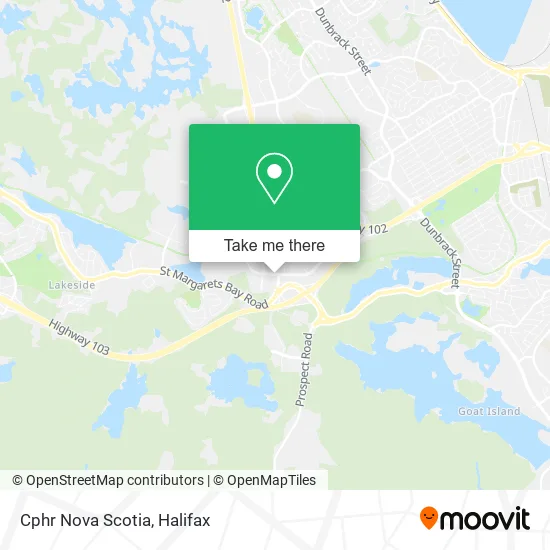 Cphr Nova Scotia map