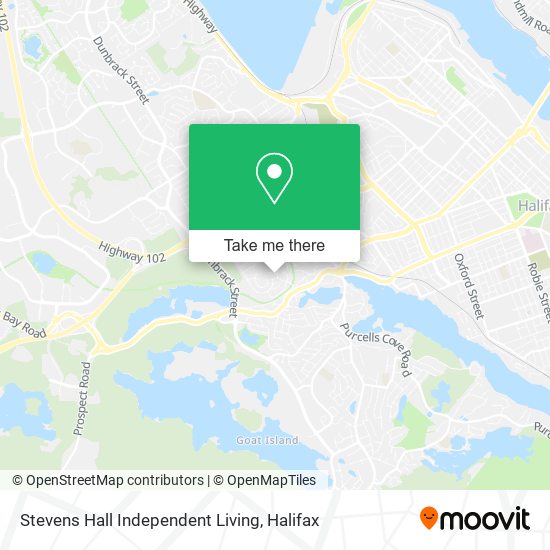 Stevens Hall Independent Living map