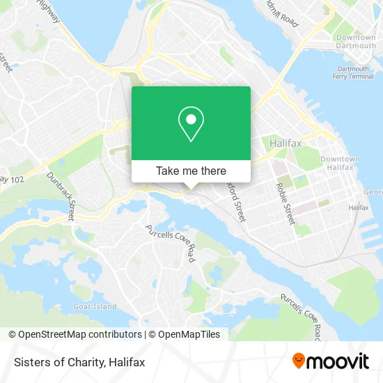 Sisters of Charity map