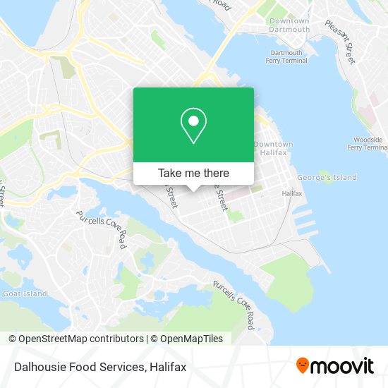 Dalhousie Food Services map