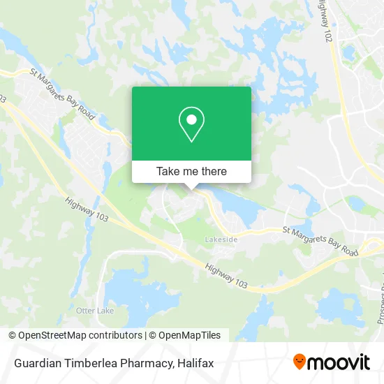 Guardian Timberlea Pharmacy map