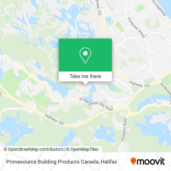Primesource Building Products Canada map