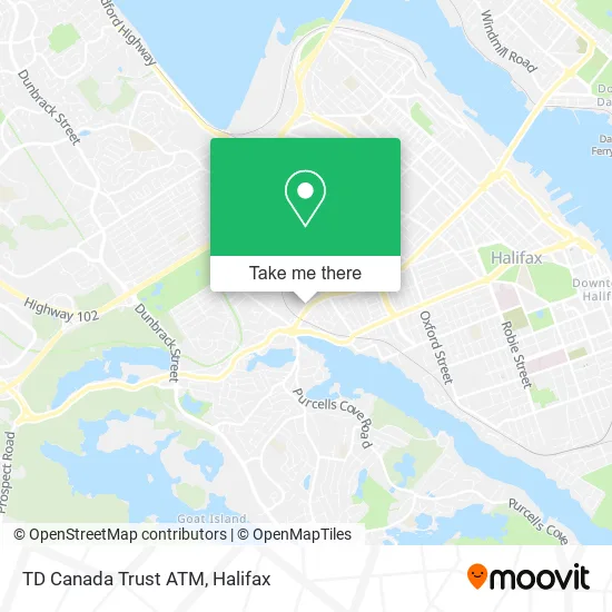 TD Canada Trust ATM map