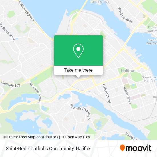 Saint-Bede Catholic Community map