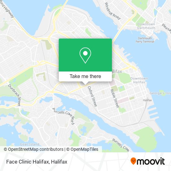 Face Clinic Halifax map