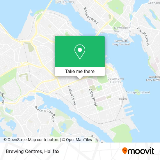 Brewing Centres map