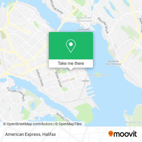 American Express map