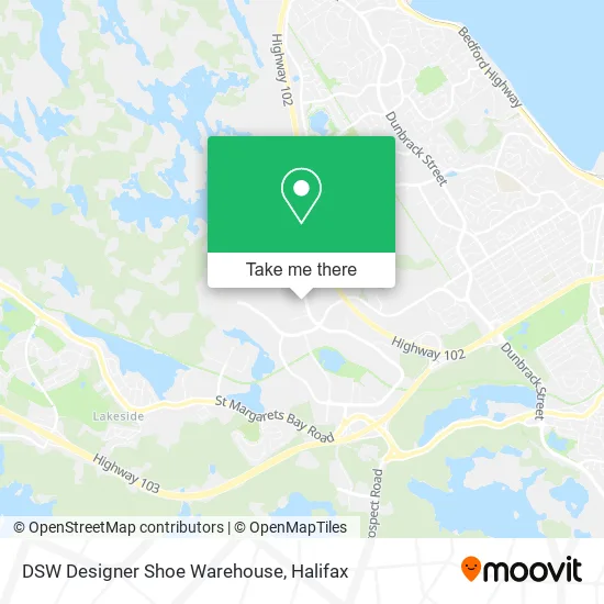 DSW Designer Shoe Warehouse map