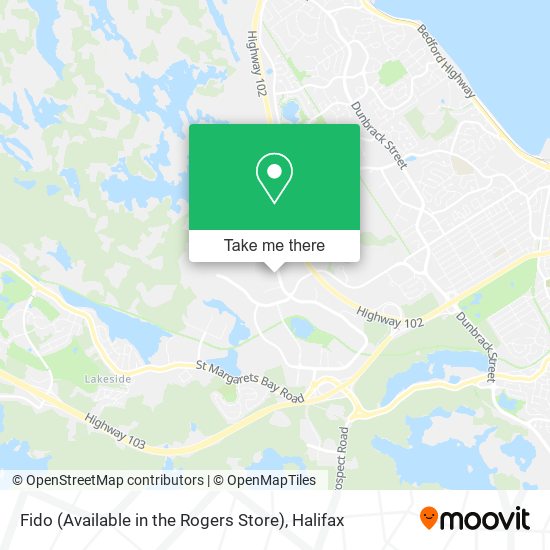 Fido (Available in the Rogers Store) map