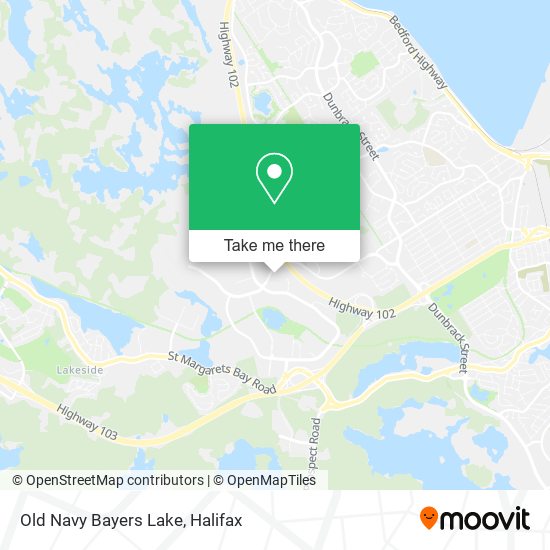 Old Navy Bayers Lake map