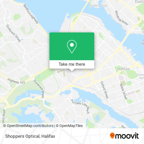 Shoppers Optical map