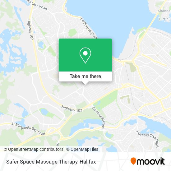 Safer Space Massage Therapy map