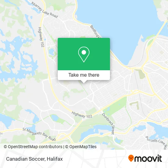 Canadian Soccer map