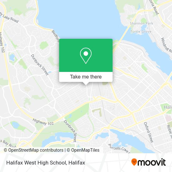 Halifax West High School map