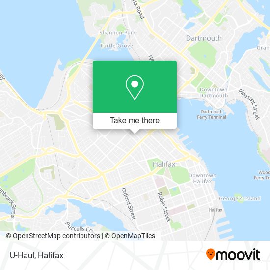 U-Haul map