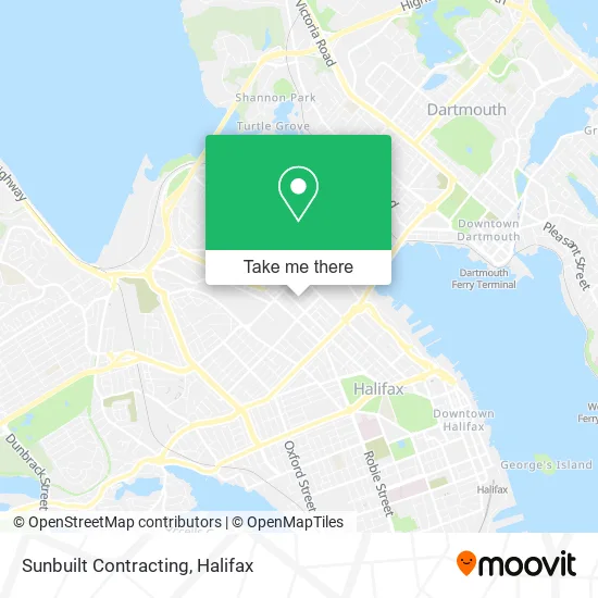 Sunbuilt Contracting map