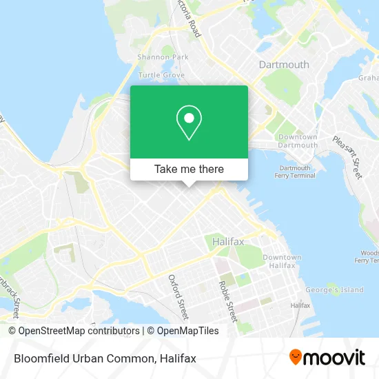 Bloomfield Urban Common map