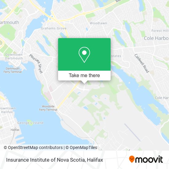 Insurance Institute of Nova Scotia map