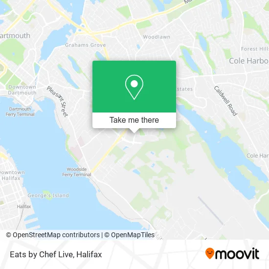Eats by Chef Live map