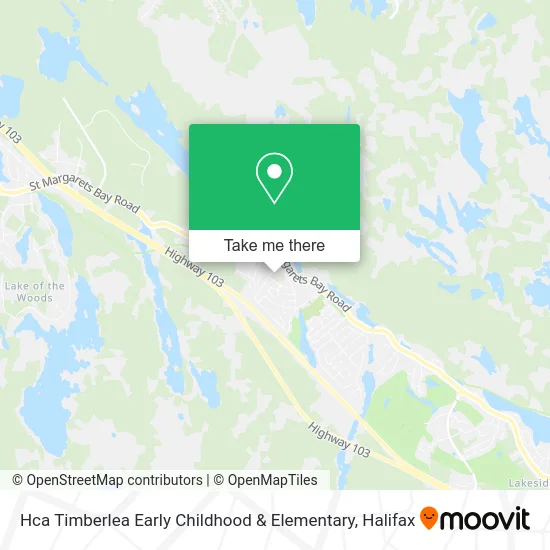 Hca Timberlea Early Childhood & Elementary map