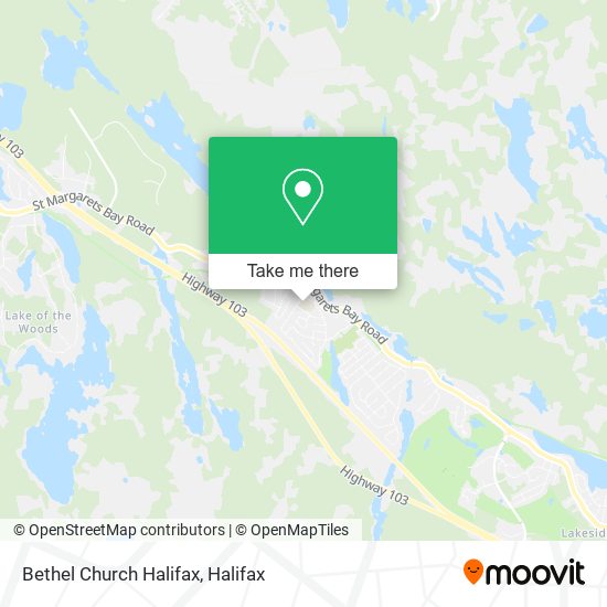 Bethel Church Halifax map