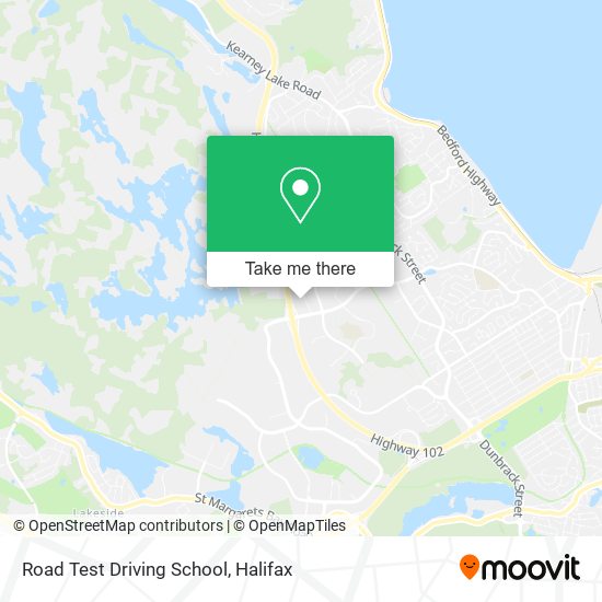 Road Test Driving School map