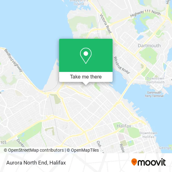 Aurora North End map