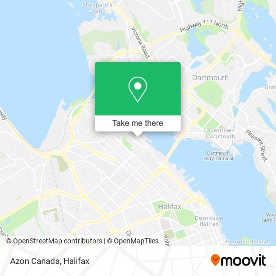 Azon Canada map