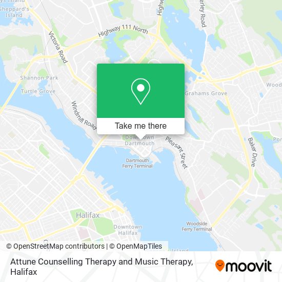 Attune Counselling Therapy and Music Therapy map