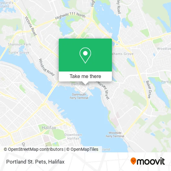 Portland St. Pets map