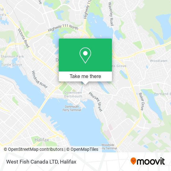 West Fish Canada LTD map