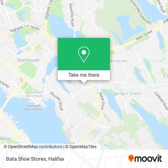 Bata Shoe Stores map