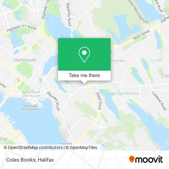 Coles Books map