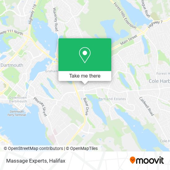 Massage Experts map